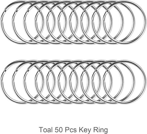 100 قطعة ممتازة من الحبال الدوارة مع حلقات مفاتيح، خطافات معدنية لحلقات المفاتيح من أجل صناعة حلقات المفاتيح من الحبل القصير in Kuwait
