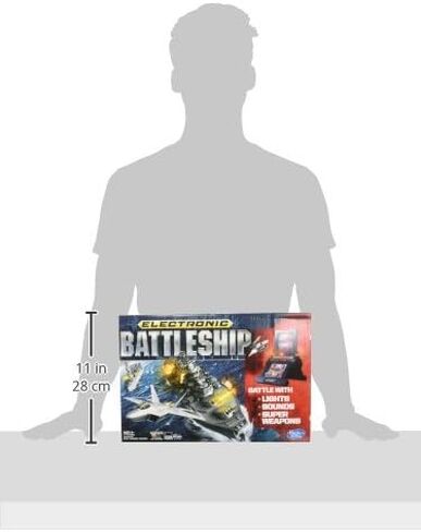Hasbro Gaming Battleship Electronic Board Game, Strategy Board Games for Kids, Family Games for 1-2 Players, Electronic Battle Games, Ages 8 and Up in Saudi Arabia