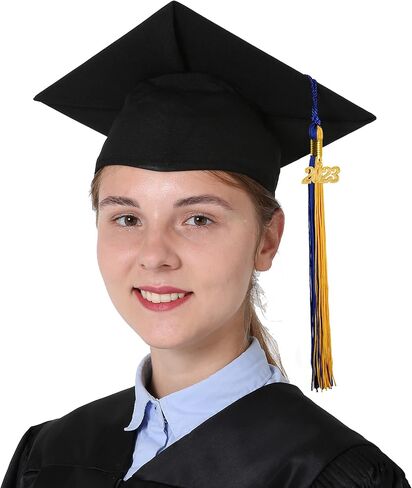 شرابة التخرج أحادية ومتعددة الألوان من GraduationMall مع حلية عام 2023 مقاس 9 بوصات in Kuwait