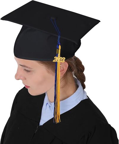 شرابة التخرج أحادية ومتعددة الألوان من GraduationMall مع حلية عام 2023 مقاس 9 بوصات in Kuwait