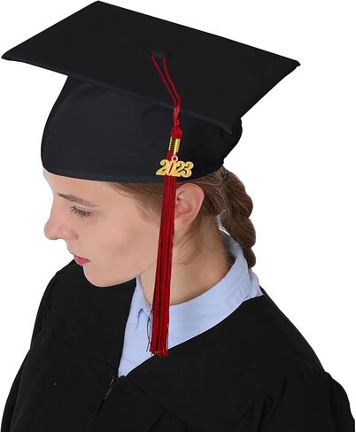 شرابة التخرج أحادية ومتعددة الألوان من GraduationMall مع حلية عام 2023 مقاس 9 بوصات in Kuwait