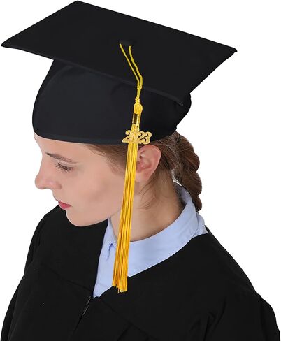 شرابة التخرج أحادية ومتعددة الألوان من GraduationMall مع حلية عام 2023 مقاس 9 بوصات in Kuwait