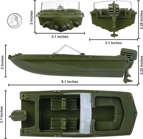 طوف وقوارب بلاستيكية من تيم مي توي - 3 سفن عسكرية بلون اخضر زيتوني للرجال - صنع في الولايات المتحدة الامريكية in Kuwait