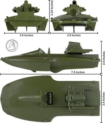 طوف وقوارب بلاستيكية من تيم مي توي - 3 سفن عسكرية بلون اخضر زيتوني للرجال - صنع في الولايات المتحدة الامريكية in Kuwait