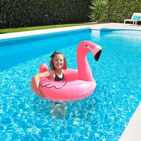 GoFloats Flamingo Pool Float Party Tube - Inflatable Rafts, Adults & Kids in Kuwait