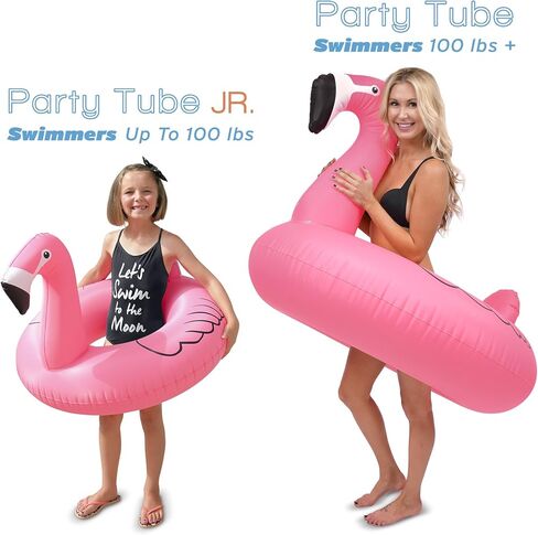 GoFloats Flamingo Pool Float Party Tube - Inflatable Rafts, Adults & Kids in Kuwait