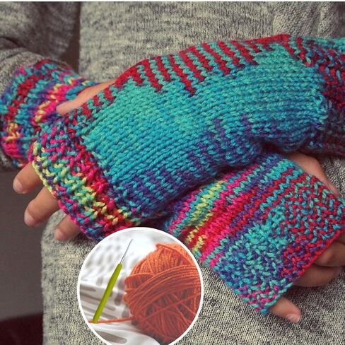 خطافات كروشيه كريم مافن 2 مم بمقابض مريحة للأيدي المصابة بالتهاب المفاصل. خطاف كروشيه طويل جدًا لجميع أنواع المطاط والخيوط (2 مم) in Kuwait