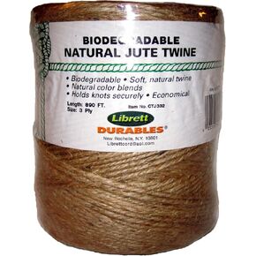 Librett Biodegradable Natural Jute Twine, 890 FT - 32oz - 3 Ply in Saudi Arabia