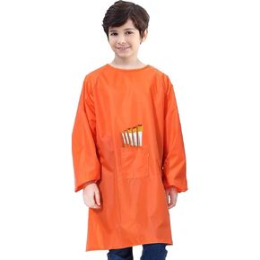 Royar beauty Kids Art Smock, Waterproof Apron with Pocket for Children, Artist Painting Aprons Smocks with Long Sleeve