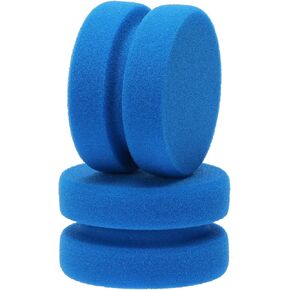 Paint Sponge Applicator PENTA ANGEL 2Pcs 3.1 Inch Double-Side Round Detail Sponge Painting Sponges for Acrylic Oil Watercolor Art Paint or Car Waxing Kitchen Cleaning (Black)