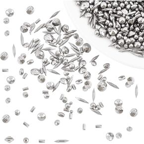 SUPERFINDINGS About 5500Pcs Stainless Steel Polished Beads 3mm Round Tumbling Media Pins Burnishing Media Shot for Rust Removal,Rough Polishing,Precsion Polishing,Jewelry Polishing