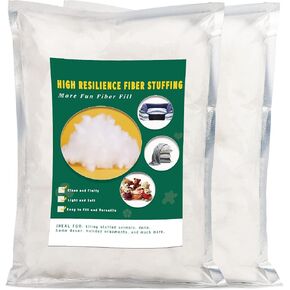 Ftyiwu 100g/3.5oz Stuffing Fiber Fill, Polyester Fiber, Stuffing Pillow, Stuffing in Crafts, Pillow Stuffing, Stuffing for Stuffed Animals, Premium Fiber Fill for Filling Crafts DIY in Kuwait