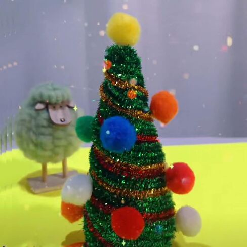 100 قطعة من منظفات الأنابيب الخضراء اللامعة من شانيل للحرف اليدوية والفنون وحفلات الزفاف والمنزل والحفلات وتزيين العطلات 6 مم × 12 بوصة (أخضر لامع) in Kuwait