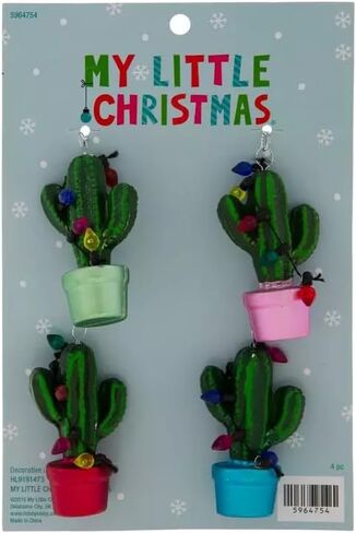 زينة عيد الميلاد الخفيفة بالصبار - عدد 4 in Kuwait