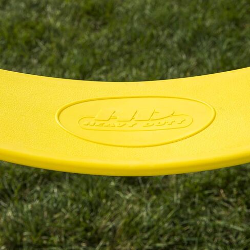 مجموعة مقاعد أرجوحة شديدة التحمل من Swing-N-Slide WS 4772، متأرجحة للملعب في الهواء الطلق مع سلاسل مطلية وروابط سريعة، أصفر، عبوة من قطعتين in Kuwait