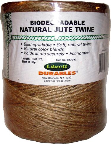 Librett Biodegradable Natural Jute Twine, 890 FT - 32oz - 3 Ply in Saudi Arabia