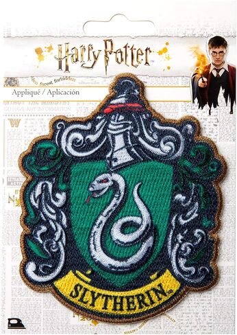 Simplicity Harry Potter Slytherin House Emblem Applique Clothing Iron On Patch, 3.5'' x 4.15 in Kuwait