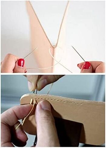 Fezep Upholstery Repair Kit, Upholstery Threads and Hand Sewing Needles Set, 15 PCS Sewing Kit with Heavy Duty Sewing Needles & Durable Threads,Sewing Set for Adults, Kids, Beginners in Kuwait