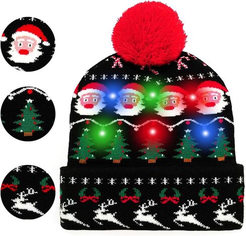 ZLIXING Christmas Hat White Elephant Gifts Ideas Funny Gag Gifts Presents Stocking Stuffers for Adults Kids Women Men in Kuwait