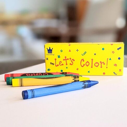 CrayonKing 200 Bulk Crayons, 50 Boxed Crayon Packs of 4 in Kuwait