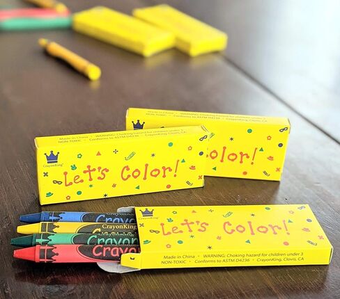 CrayonKing 200 Bulk Crayons, 50 Boxed Crayon Packs of 4 in Kuwait