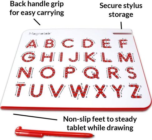 Magnatab — أحرف كبيرة من الألف إلى الياء — نشاط للمتعة والتعلم — نشاط حسي — للأعمار من 3 سنوات فما فوق، بلاستيك in Kuwait