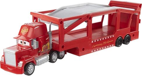 Mattel Disney Pixar Cars Mack Hauler, 13-inch Toy Transporter Truck with Ramp & Carry Storage for 12 Vehicles, Gift for Kids Ages 4 Years Old & Up in Saudi Arabia