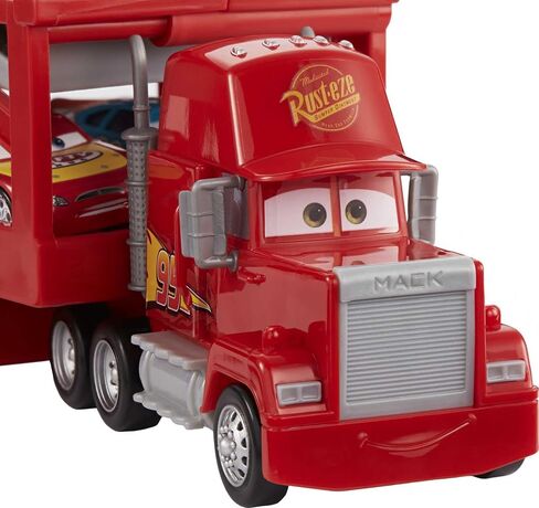 Mattel Disney Pixar Cars Mack Hauler, 13-inch Toy Transporter Truck with Ramp & Carry Storage for 12 Vehicles, Gift for Kids Ages 4 Years Old & Up in Saudi Arabia
