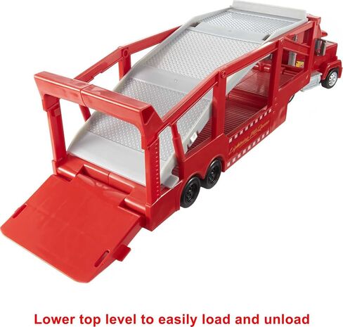 Mattel Disney Pixar Cars Mack Hauler, 13-inch Toy Transporter Truck with Ramp & Carry Storage for 12 Vehicles, Gift for Kids Ages 4 Years Old & Up in Saudi Arabia