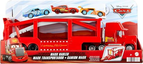 Mattel Disney Pixar Cars Mack Hauler, 13-inch Toy Transporter Truck with Ramp & Carry Storage for 12 Vehicles, Gift for Kids Ages 4 Years Old & Up in Saudi Arabia