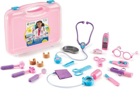 Learning Resources Pretend & Play Doctor Set Blue - 19 Pieces, Ages 3+ Doctor Kit for Kids, Toddler Doctor Kit, Toy Medical Kit, Toddler Social Emotional Learning Toys in Saudi Arabia