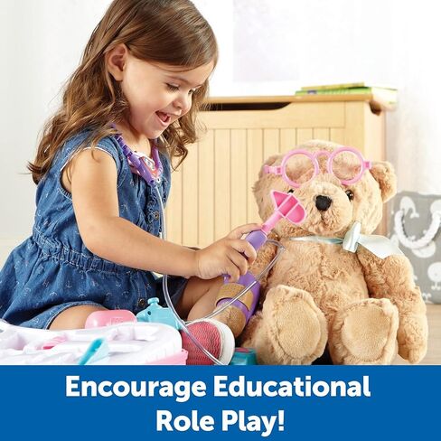 Learning Resources Pretend & Play Doctor Set Blue - 19 Pieces, Ages 3+ Doctor Kit for Kids, Toddler Doctor Kit, Toy Medical Kit, Toddler Social Emotional Learning Toys in Saudi Arabia