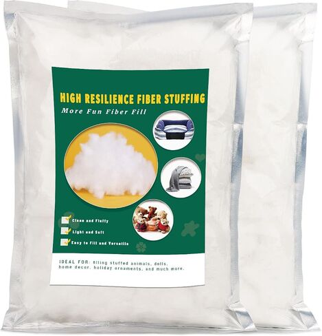 Ftyiwu 100g/3.5oz Stuffing Fiber Fill, Polyester Fiber, Stuffing Pillow, Stuffing in Crafts, Pillow Stuffing, Stuffing for Stuffed Animals, Premium Fiber Fill for Filling Crafts DIY in Kuwait