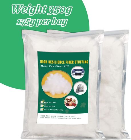 Ftyiwu 100g/3.5oz Stuffing Fiber Fill, Polyester Fiber, Stuffing Pillow, Stuffing in Crafts, Pillow Stuffing, Stuffing for Stuffed Animals, Premium Fiber Fill for Filling Crafts DIY in Kuwait
