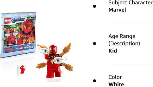 LEGO Marvel Super Heroes Spider-Man Minifigure - Iron Spider Armor (with Mechanical Arms and Power Blasts) in Saudi Arabia