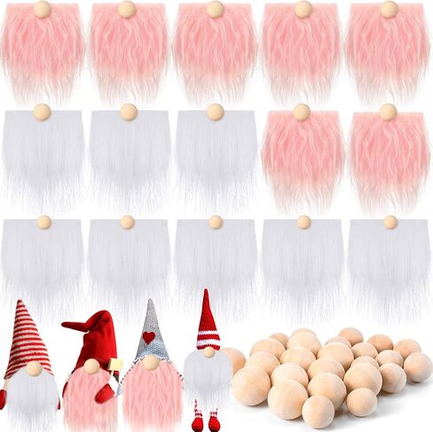 Tudomro 45 Pcs Halloween Gnome Beards for Crafting DIY Gnome Beard Nose Kit in Kuwait