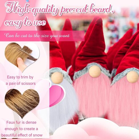 Tudomro 45 Pcs Halloween Gnome Beards for Crafting DIY Gnome Beard Nose Kit in Kuwait