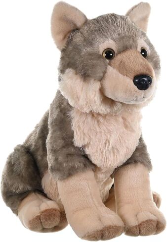 Wild Republic Wolf Plush, Stuffed Animal, Plush Toy, Gifts for Kids, Cuddlekins, 8 Inches in Kuwait