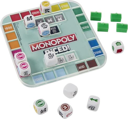 Hasbro Gaming Monopoly Diced Game, Easy to Learn Game, Quick Game, Portable Travel Board Game, Fast Game for Kids Ages 8 and Up in Saudi Arabia