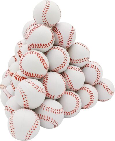 Urspasol 40 PCS Baseball Squishy Balls for Kids 1.6 inch Baseball Party Favors Mini Foam Baseballs Stress Ball Small Sports Squeeze Ball for School Carnival Reward in Kuwait