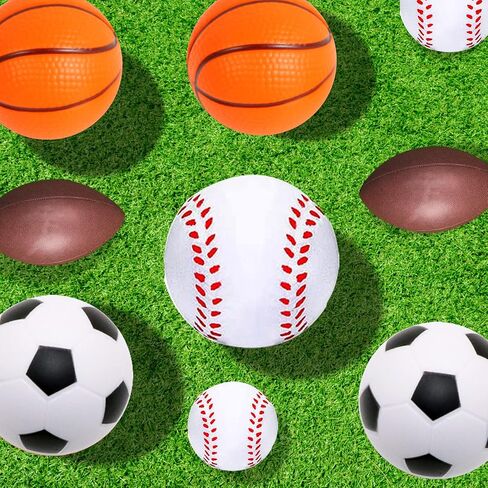 Urspasol 40 PCS Baseball Squishy Balls for Kids 1.6 inch Baseball Party Favors Mini Foam Baseballs Stress Ball Small Sports Squeeze Ball for School Carnival Reward in Kuwait