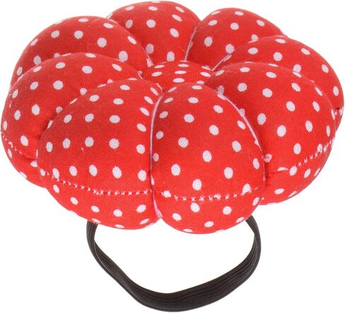 HARFINGTON Wrist Pin Cushion Pumpkin Needle Sewing Pincushion Pin Holder with Elastic Wrist Belt Fit All Wrist Sizes for Sewing Quilting Needlework DIY Crafts, Red in Kuwait