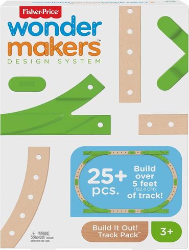 Fisher-Price Wonder Makers Design System Build it Out! Track Pack - 25+ Piece Expansion Track Set for Ages 3 Years & Up in Saudi Arabia