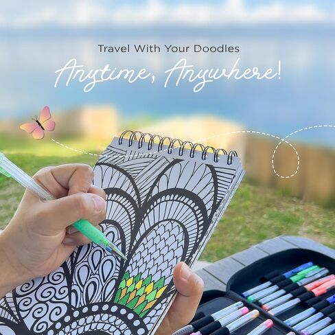 ColorIt Traveling Doodles Illustrated By Virginia Falkinburg in Saudi Arabia
