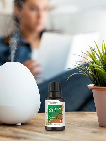 زيت عطري برائحة البطيخ والخيار | 0.55 اونصة سائلة (15 مل) | درجة ممتازة | للموزعات وصناعة الشموع والصابون والمشاريع التي تصنعها بنفسك والمزيد | من هورباتش in Kuwait