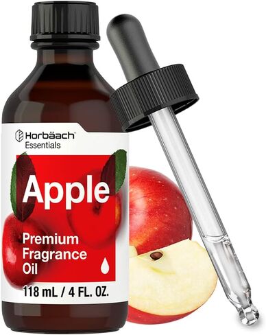 Apple Fragrance Oil | 4 fl oz (118ml) | Premium Grade | for Diffusers, Candle and Soap Making, DIY Projects & More | by Horbaach in Saudi Arabia