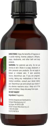 Apple Fragrance Oil | 4 fl oz (118ml) | Premium Grade | for Diffusers, Candle and Soap Making, DIY Projects & More | by Horbaach in Saudi Arabia
