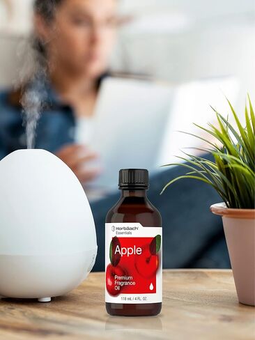 Apple Fragrance Oil | 4 fl oz (118ml) | Premium Grade | for Diffusers, Candle and Soap Making, DIY Projects & More | by Horbaach in Saudi Arabia