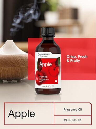 Apple Fragrance Oil | 4 fl oz (118ml) | Premium Grade | for Diffusers, Candle and Soap Making, DIY Projects & More | by Horbaach in Saudi Arabia