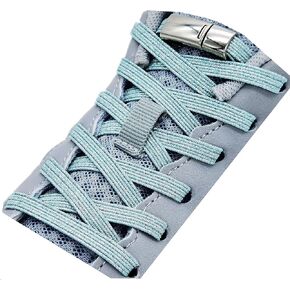 nikwesm Magnetic No Tie Elastic Shoe Laces for Kids Adults, No screw, One Size Fits All